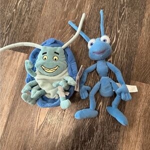 The Disney Store A Bugs Life Flik and Tuck Plush